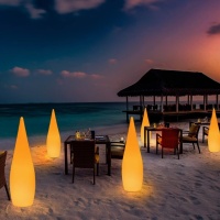 Светильник Капля 24х80 солнечная батарея, RGB Светильник Капля 24х80 солнечная батарея, RGB