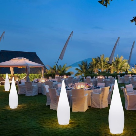 Светильник Капля 24х80 питание от АКБ, RGB